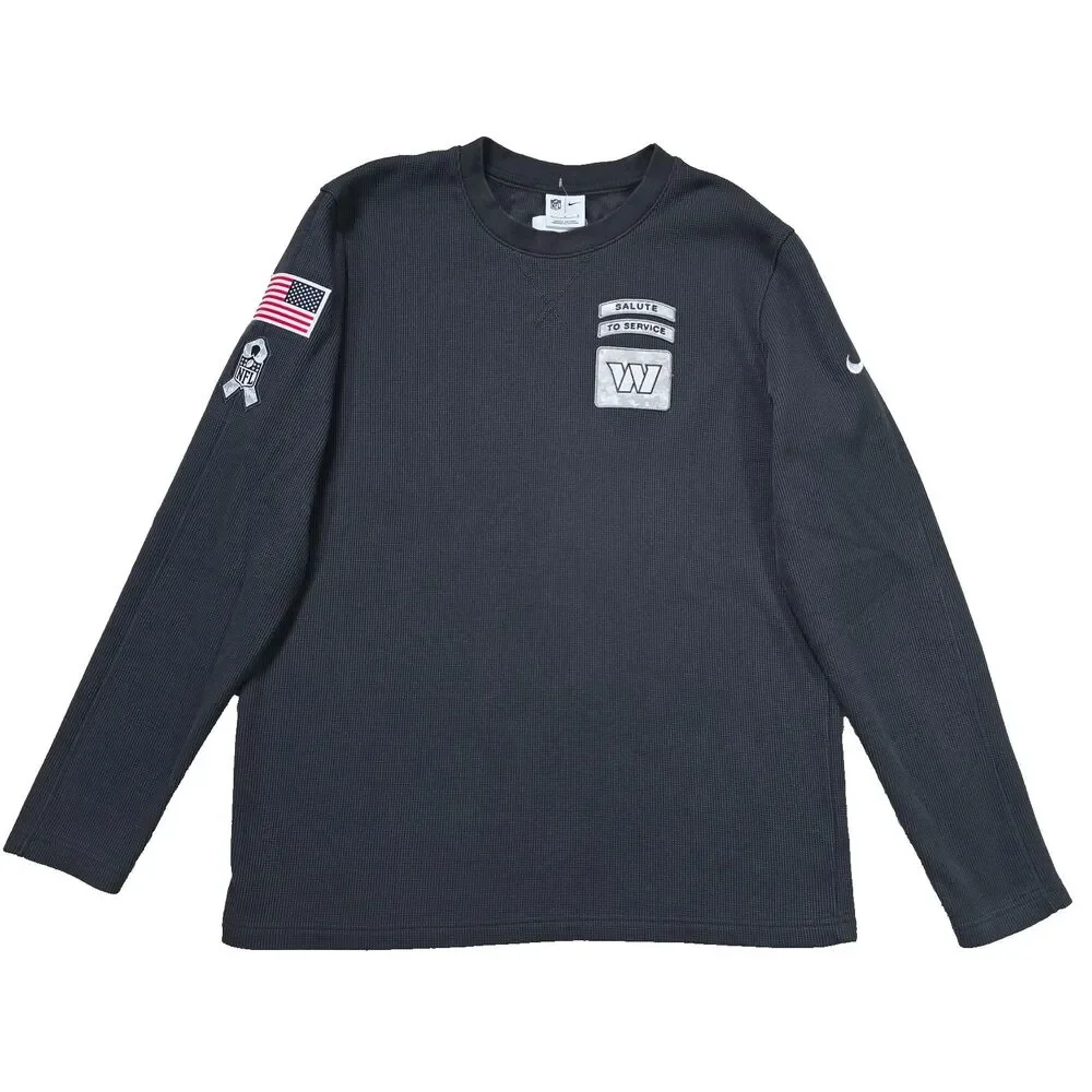 Nike Gray Thermal Salute To Service Washington Commanders NFL Mens L Staff Worn